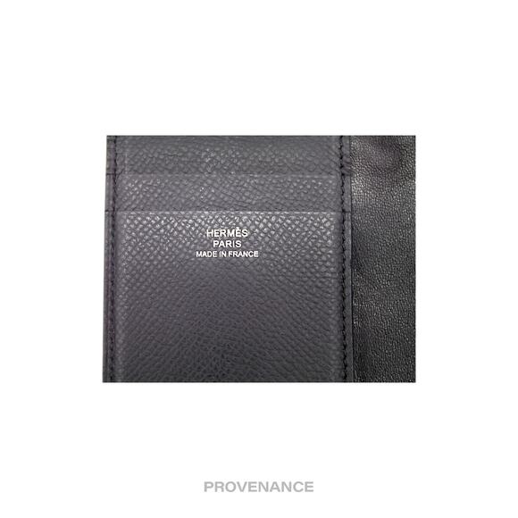 🔴 Hermes MC2 Euclide Pocket Organizer Wallet - Epsom Noir - Picture 7 of 8